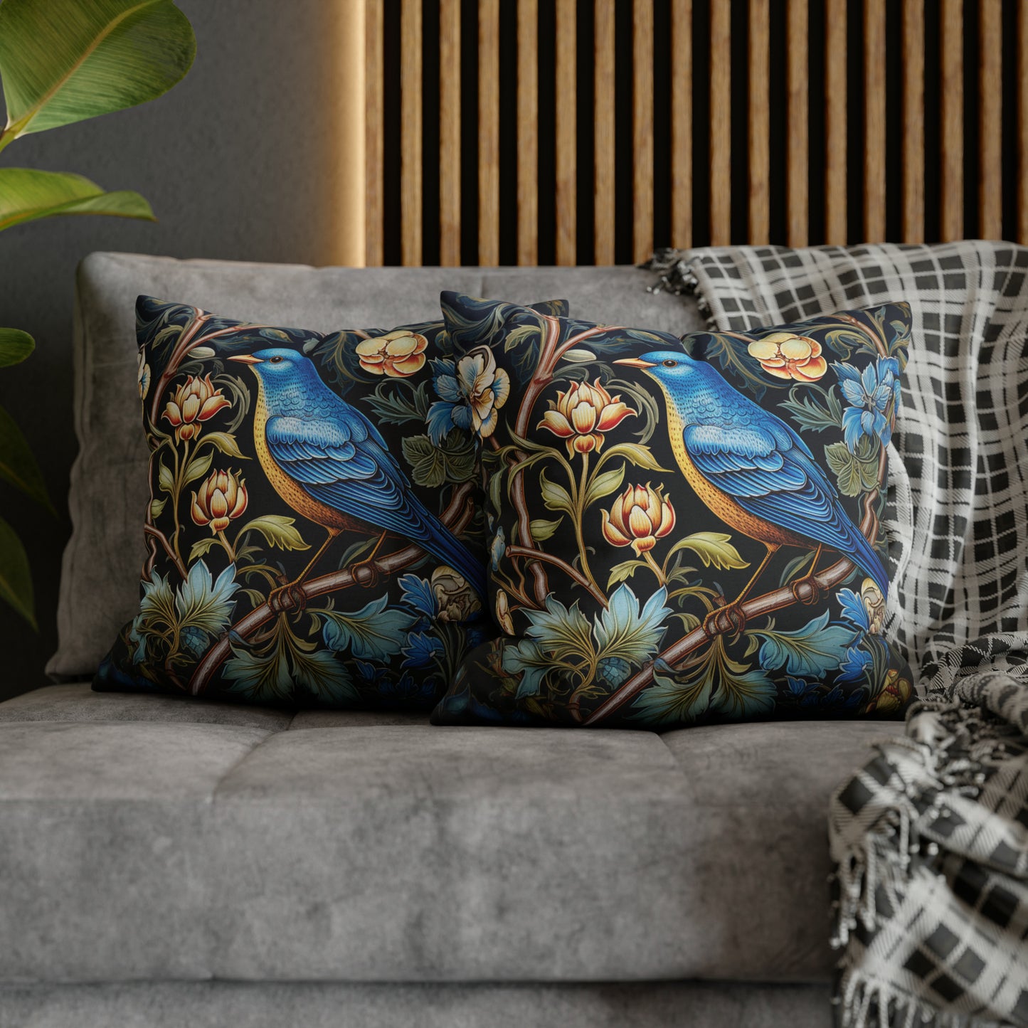 Blue Bird in Forest Digital Art Download