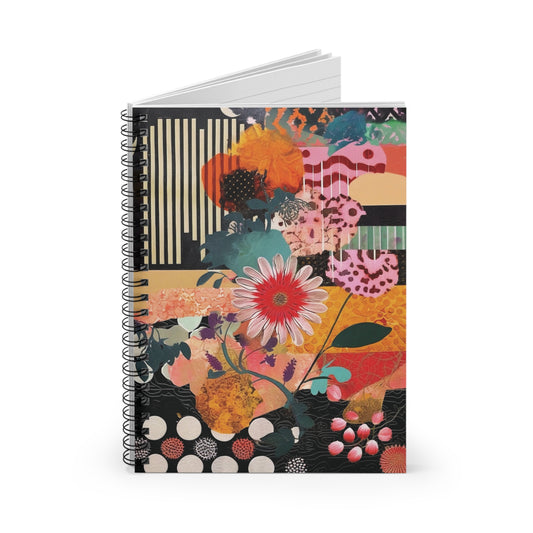 Floral Collage Art Notebook (5) - Composition Notebook, Spiral Notebook, Journal for Writing and Note-Taking