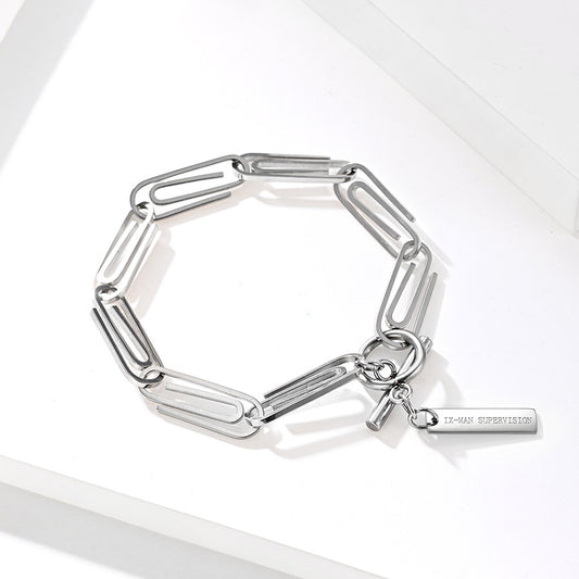 Paper Clip Chain Bracelet