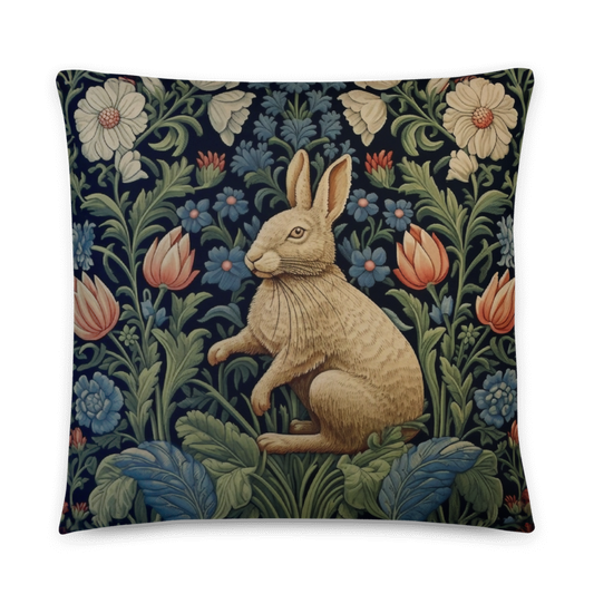 Rabbit in Floral Garden Digital Art Download