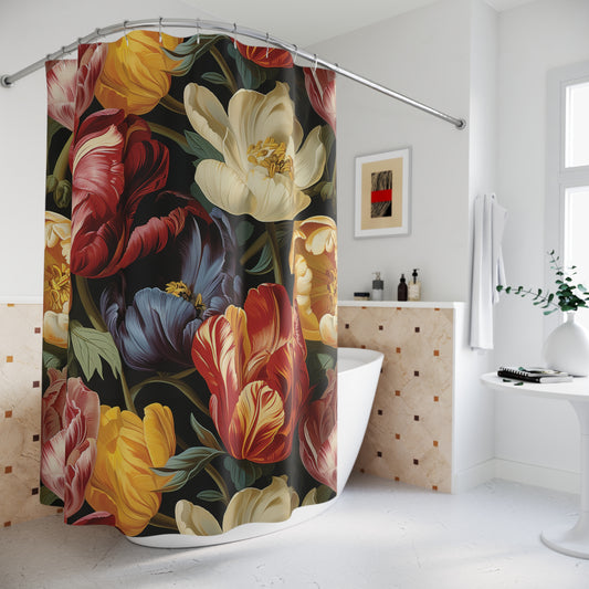 Tulips Flowers Home Decor Shower Curtain 71" x 74"