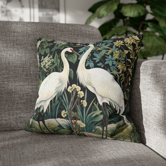 Cranes Couple in Garden Digital Art Download