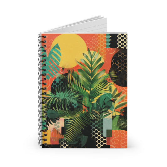 Foliage Collage Art Notebook (4) - Composition Notebook, Spiral Notebook, Journal for Writing and Note-Taking