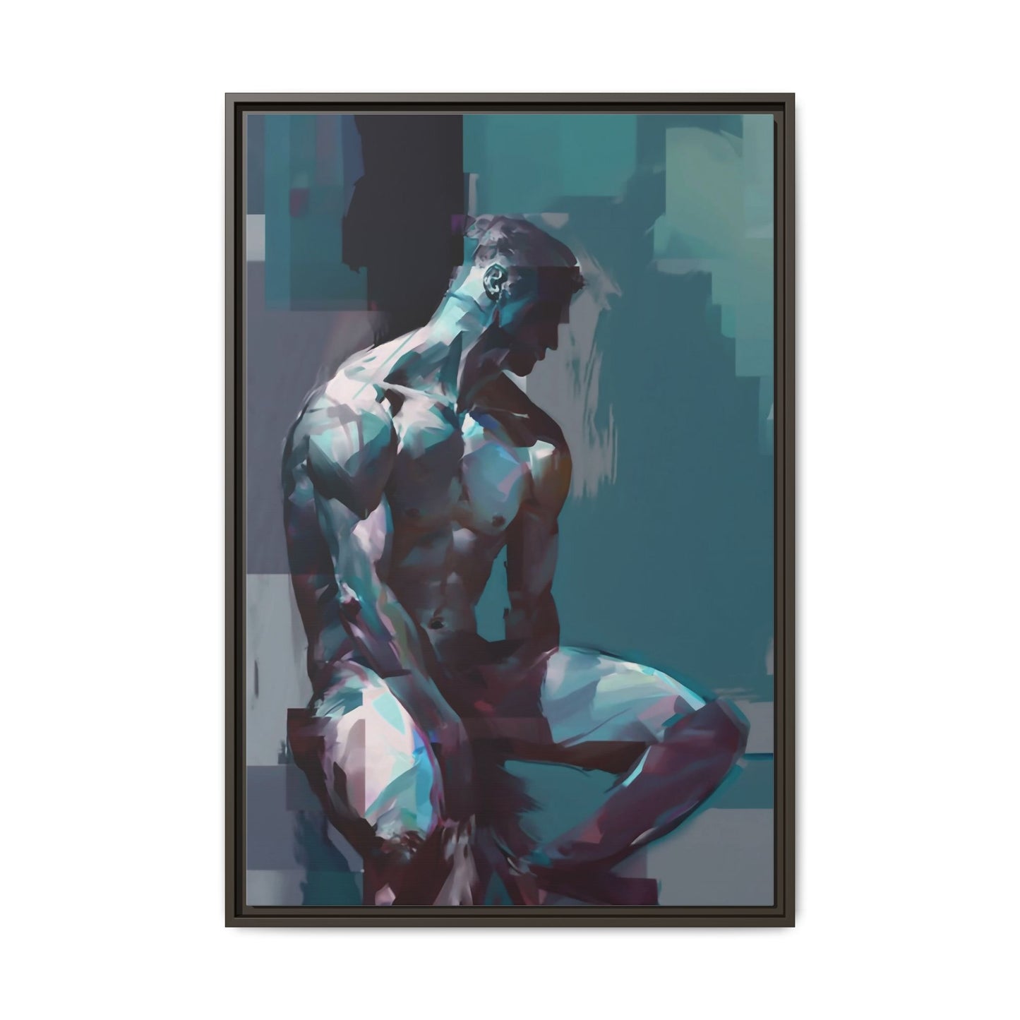 Male Portrait Impressionistic Painting - Canvas Wall Art