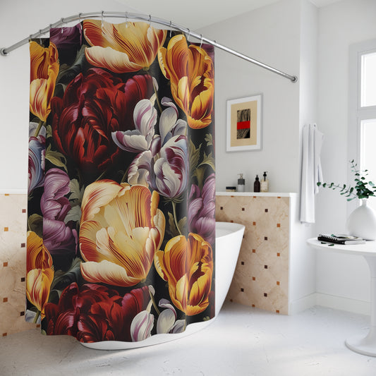 Tulips Home Decor Shower Curtain 71" x 74"