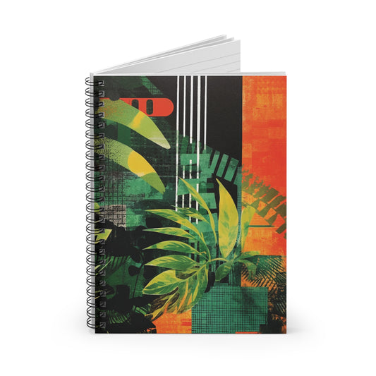 Foliage Collage Art Notebook (6) - Composition Notebook, Spiral Notebook, Journal for Writing and Note-Taking