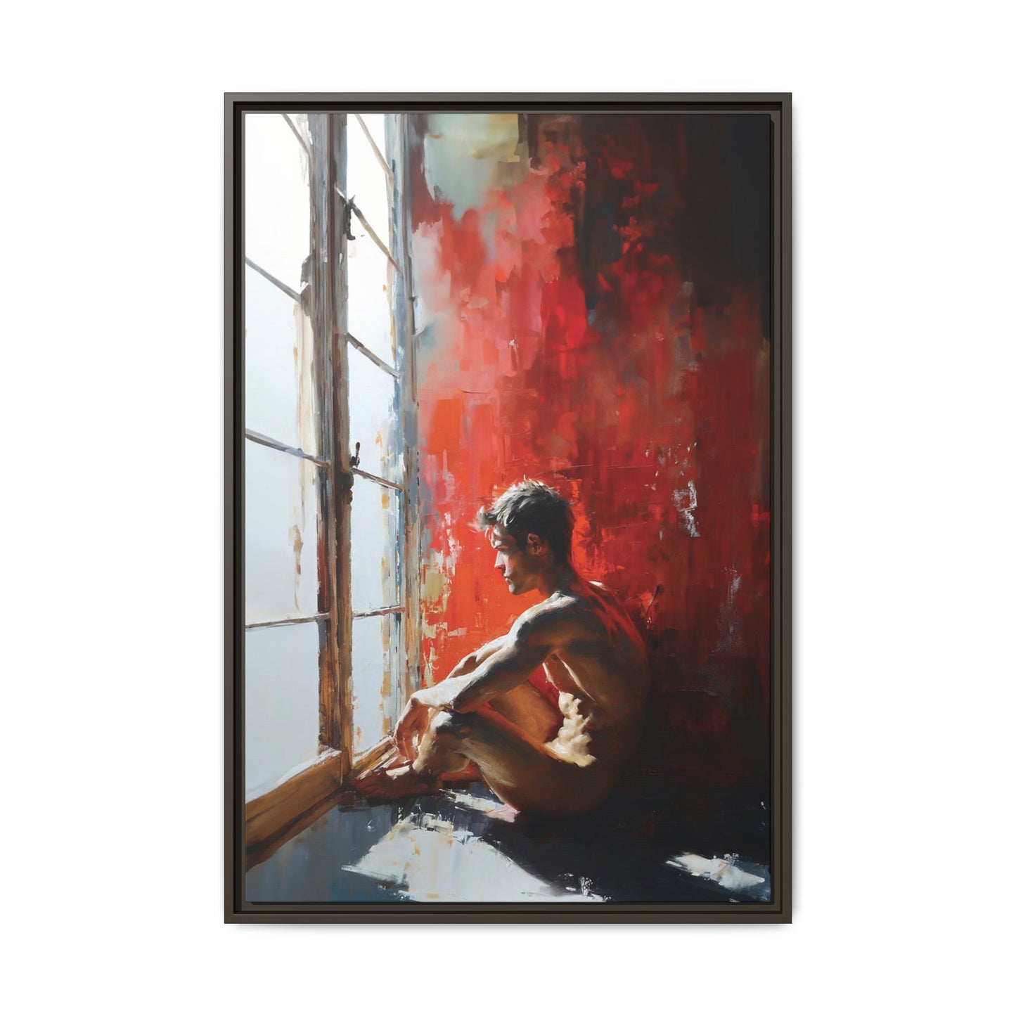 Male Portrait Impressionistic Painting - Canvas Wall Art