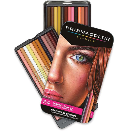 Prismacolor Premier Colored Pencils, Portrait Set, Soft Core, 24 Pack