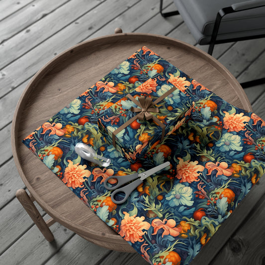 Floral Painting Pattern Gift Wrap Paper