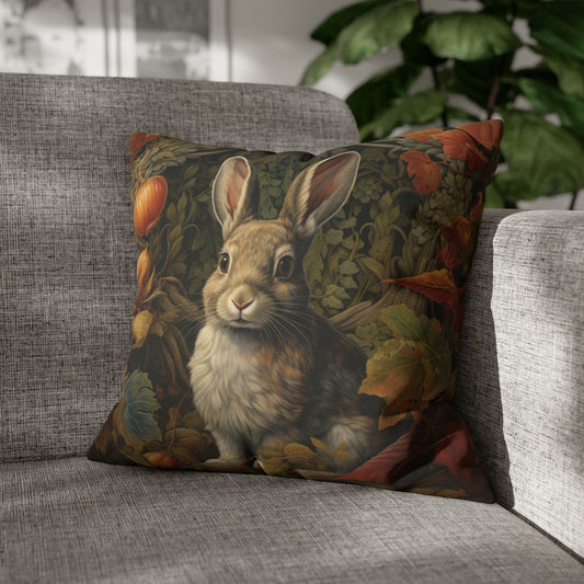 William Morris inspired Fairytale Rabbit in Garden Pillow
