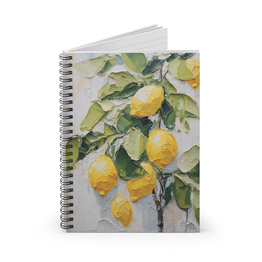 Lemon Art Print Notebook (1) - Composition Notebook, Spiral Notebook, Journal for Writing and Note-Taking