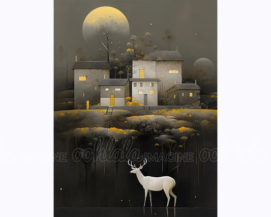 Countryside Landscape Illustration