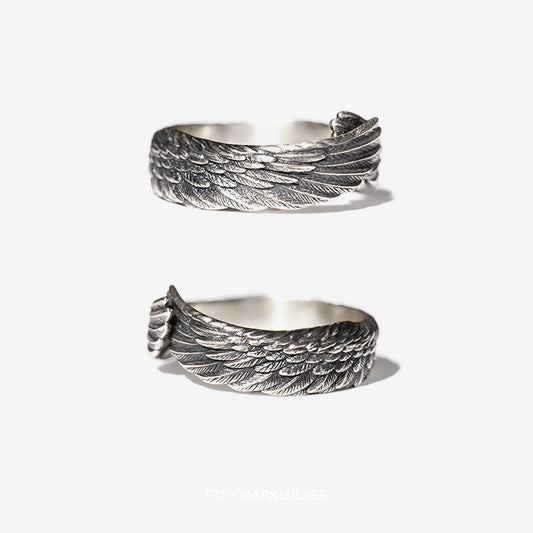 Guardian Angel Wings Ring 925 Sterling Silver Ring