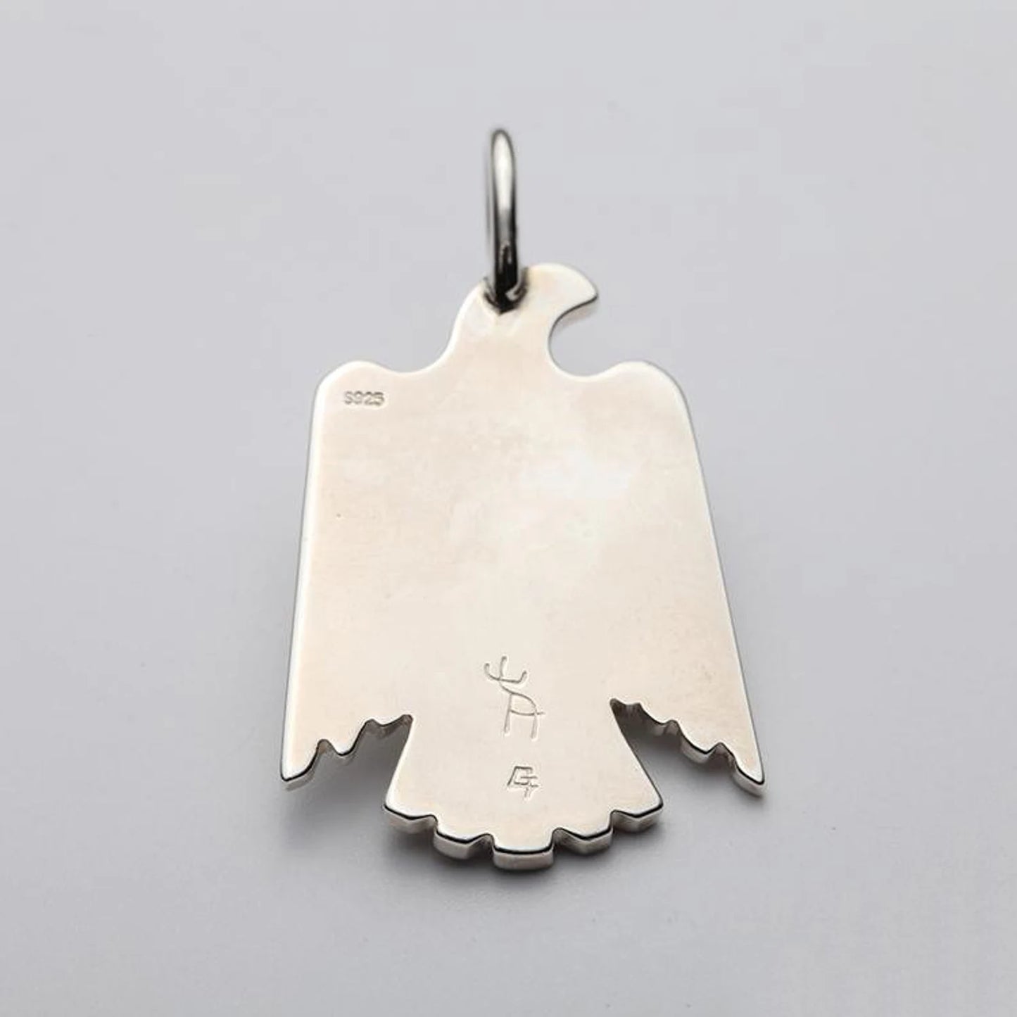 Navajo Eagle 18K Gold Thunderbird Pendant Native American Inspired