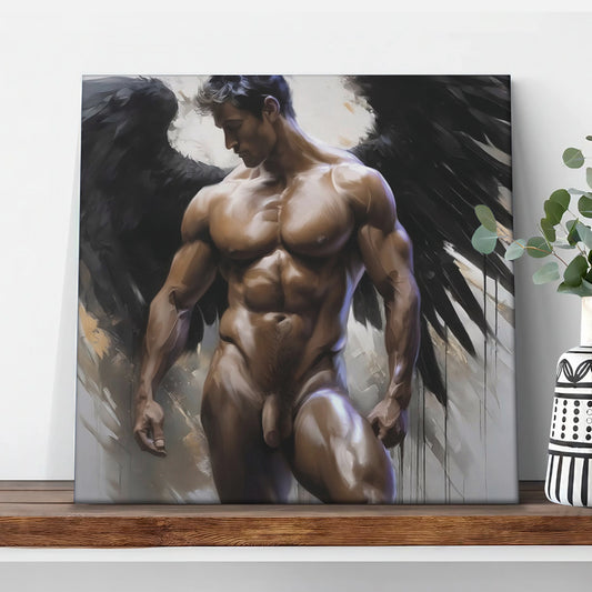 Fallen Angel Male Form - Canvas Wall Art