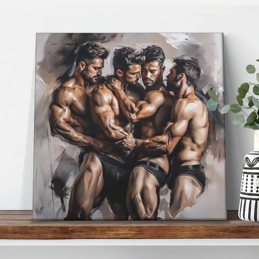 Muscled Male Wall Art - Matte Canvas Wall Art