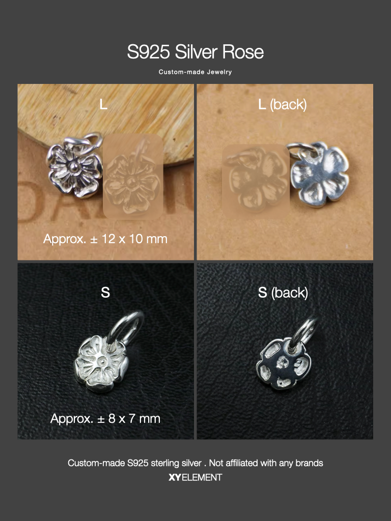 Custom Reserved - S925 Handcrafted Japanese Rose Charm