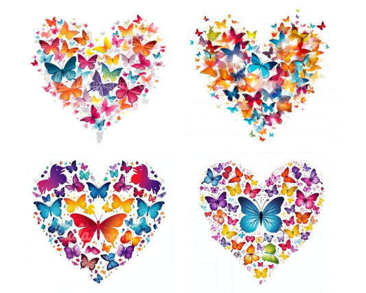 Floral Hearts Watercolor Variety Set