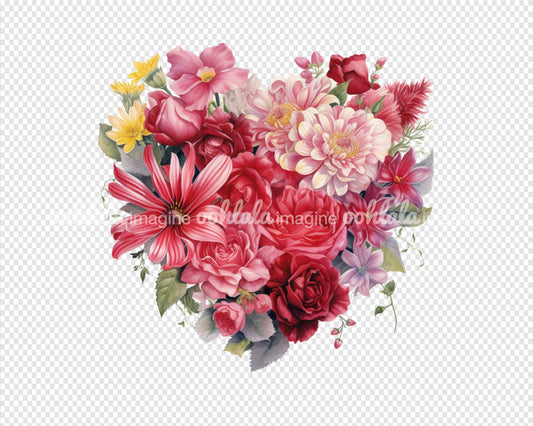 Flowers Heart Made for Love, Valentine's Day