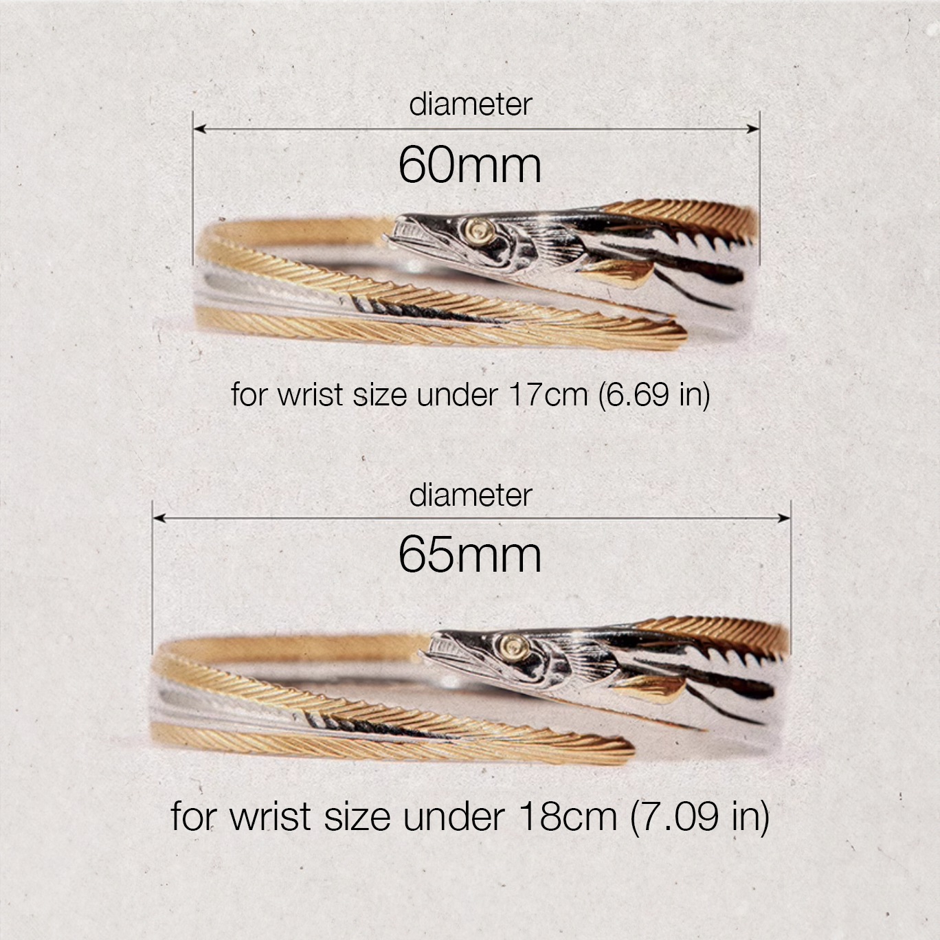 Largehead Hairtail Bangle Bracelet