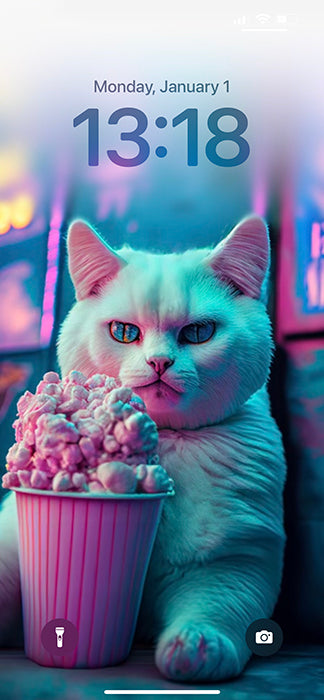 Cat and Dessert Wallpaper (2)