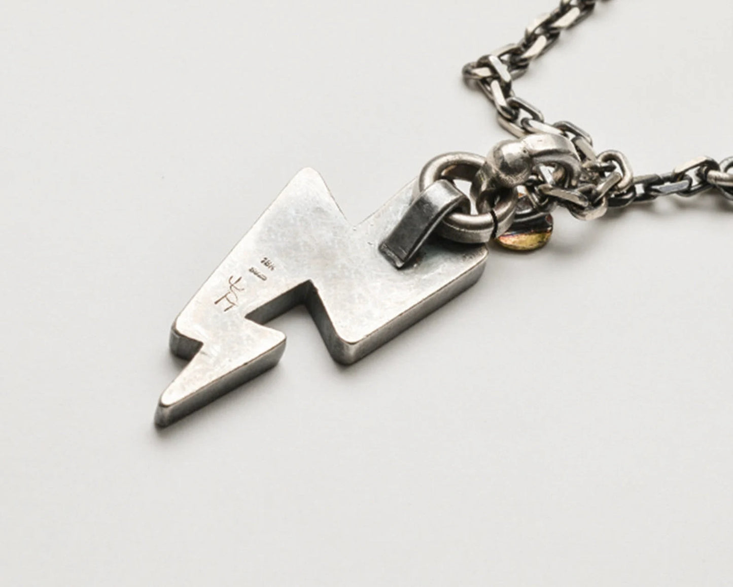 Thunderbolt 18K Gold Silver Charm Pendant