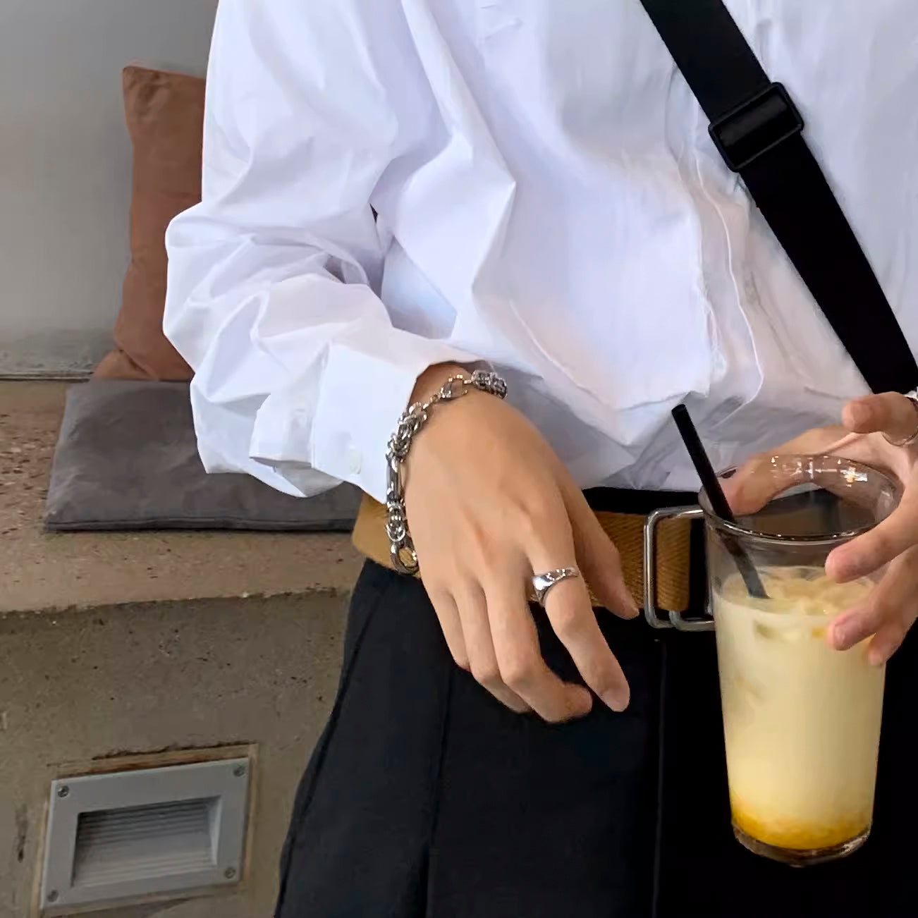 Interlocking Circles Chain Bracelet