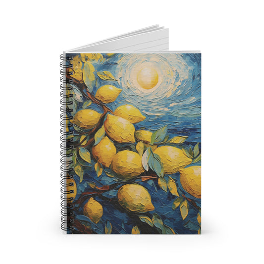 Lemon Art Print Notebook (8) - Composition Notebook, Spiral Notebook, Journal for Writing and Note-Taking