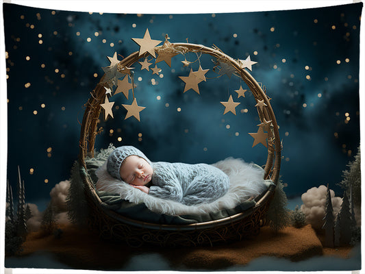 寶寶滿月掛布|來圖客製 - 生日慶祝/背景布 W-F®防潑8N帆布,防潑水、挺度佳 Made in Taiwan