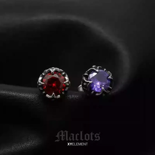 Retro Baroque Huggie Earrings | Stainless Steel