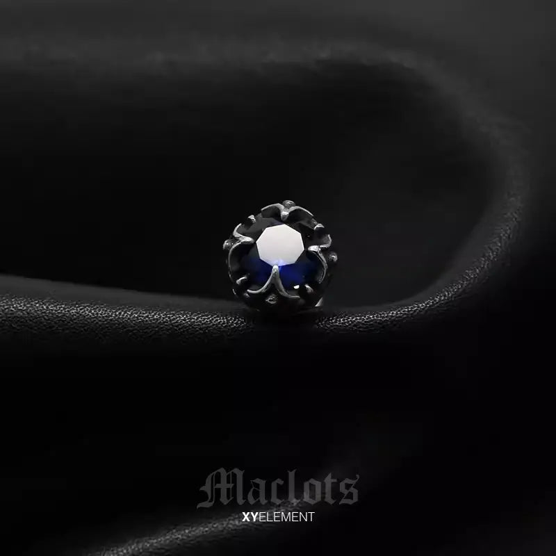 Retro Baroque Huggie Earrings | Stainless Steel