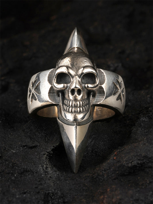 Skull Punk Gothic Biker Ring, Biker Ring, Gabo Style