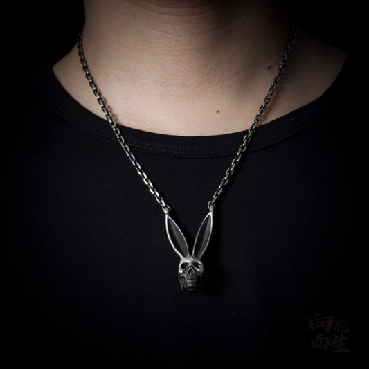 Skull Bunny Mask Rabbit Necklace