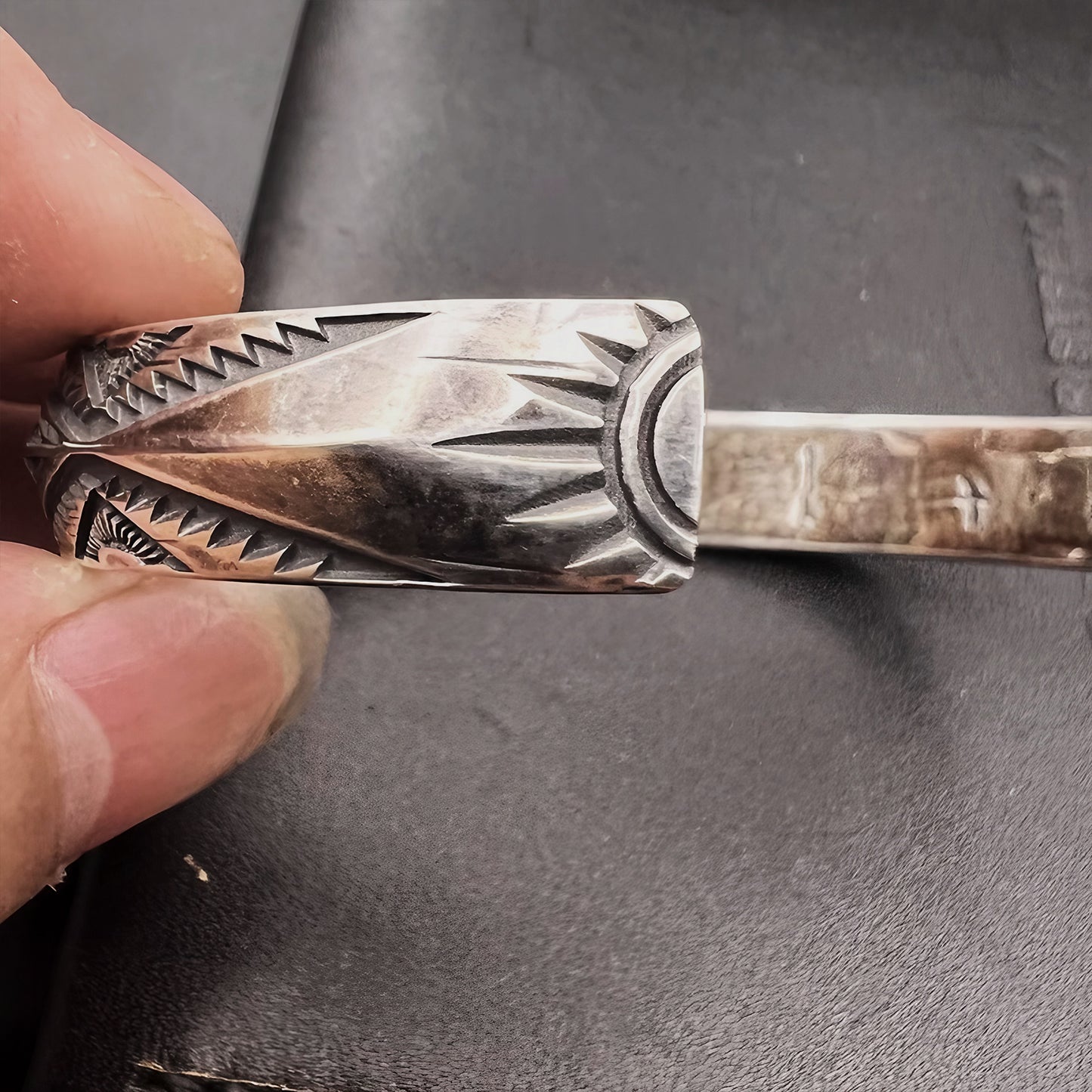 Navajo Totem Cuff Bracelet S925 Silver Bracelet Bangle Gift for Yourself, Gift for Him, Gift for Men, Gift for Dad, Gift for Husband