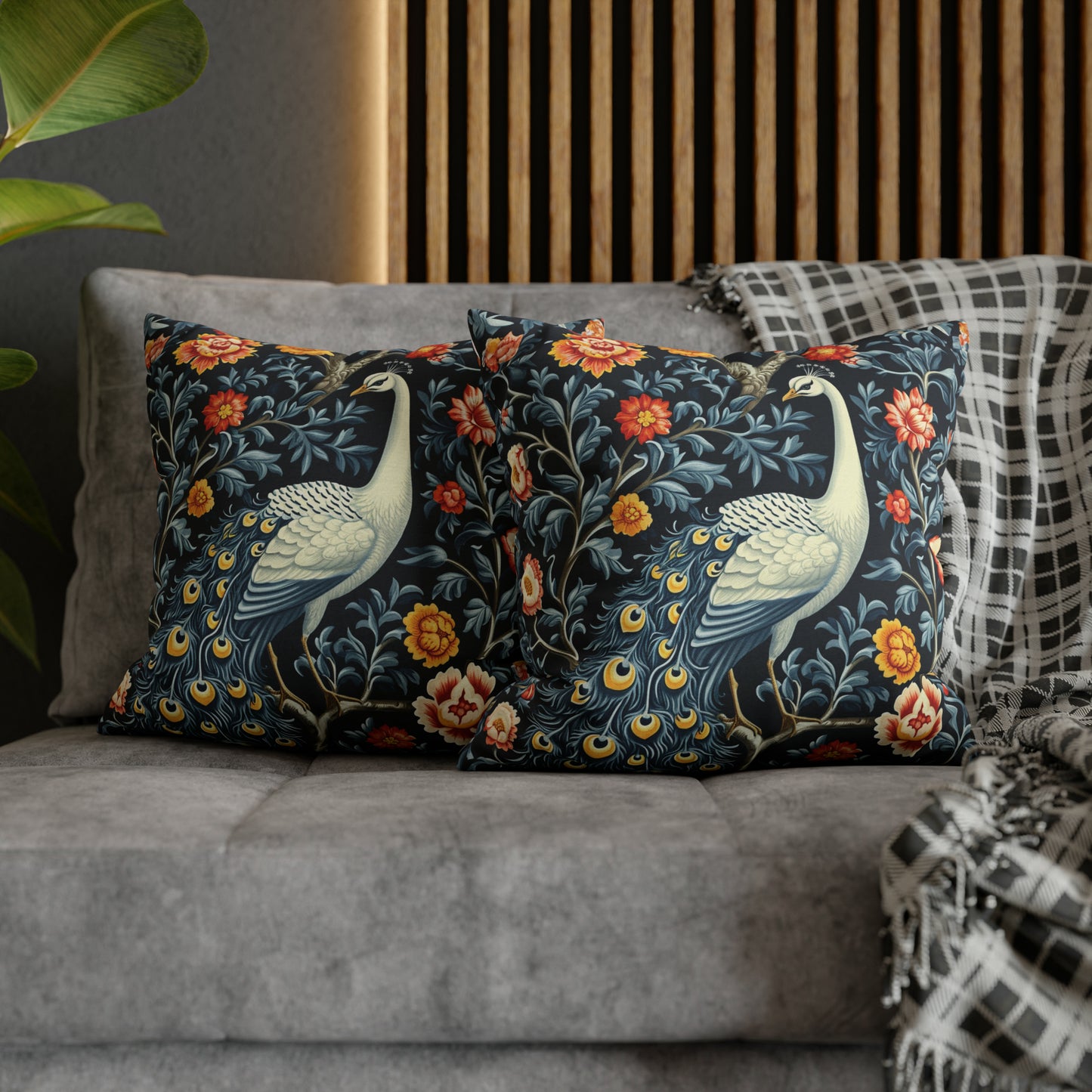 Peacock Floral Digital Art Download