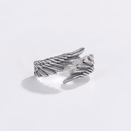 Guardian Angel Wings Ring, 999 Silver Ring