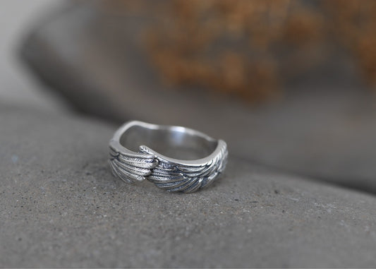 Guardian Angel Wings Ring 925 Silver Ring
