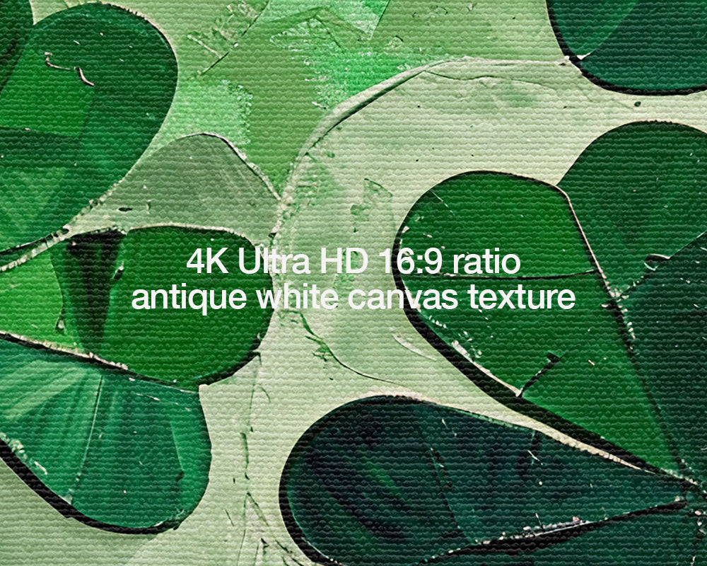 Frame TV Art Abstract Shamrocks Clovers Painting St. Patrick's Day Decor Wallpaper