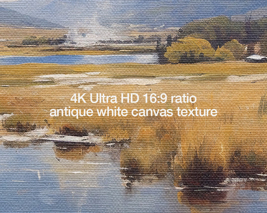 Natural Hot Spring Landscape Antique White Fine Art Wallpaper