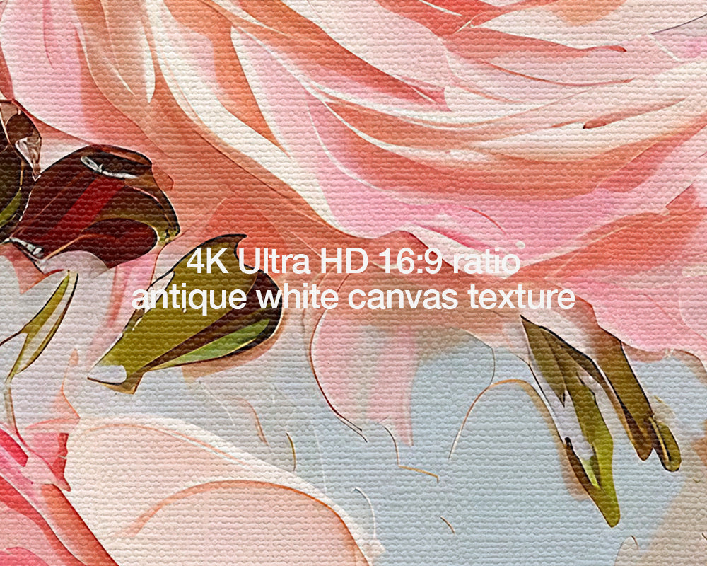 Abstract Pink Rose Frame TV Art