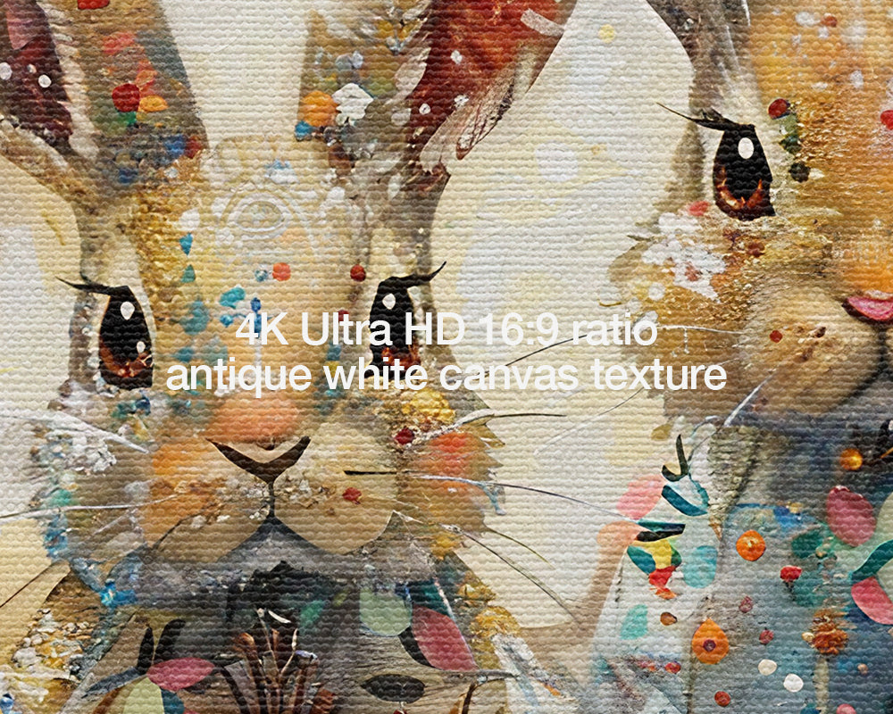 Artistic Easter Bunny Easter Egg Decor Frame TV Art Wallpaper