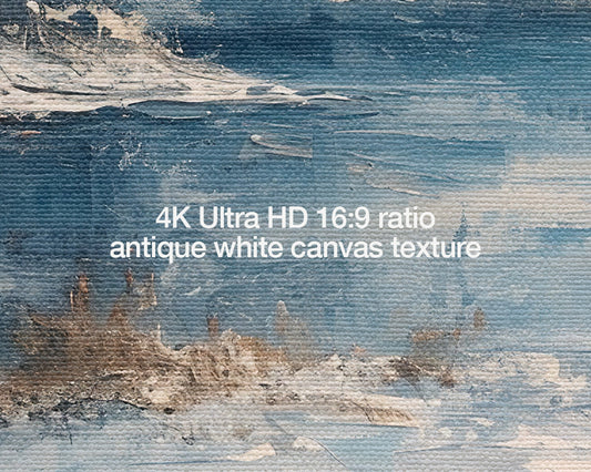 Mountain River Winter Scenery Antique White Art Wallpaper