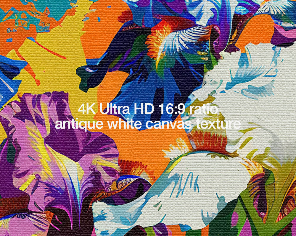 Abstract Iris Flowers Digital Painting Frame TV Art