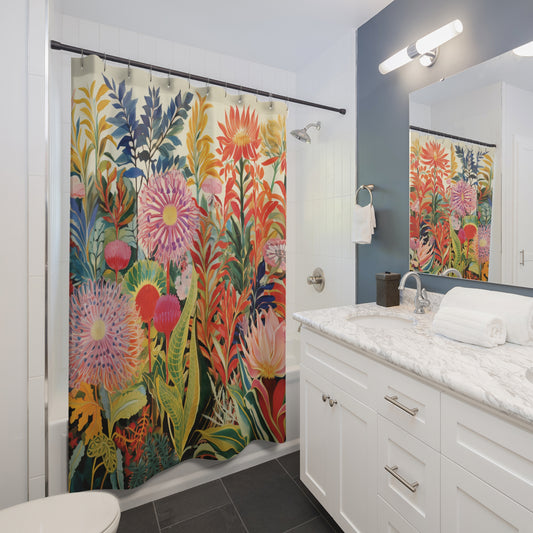 Boho Flowers Bliss Shower Curtain