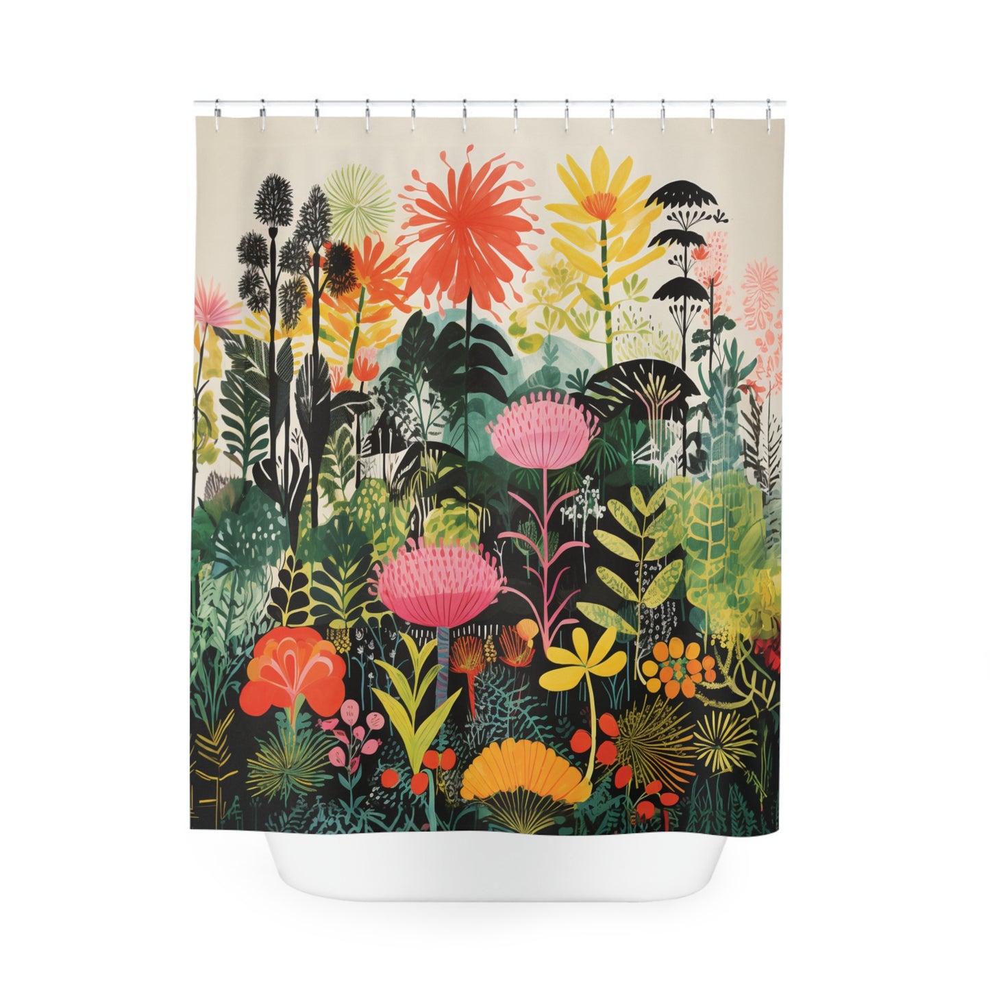 Boho Garden Oasis Shower Curtain