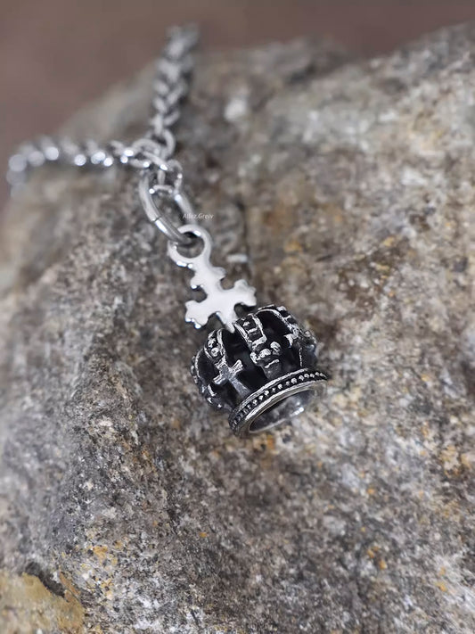 Cross Crown Necklace