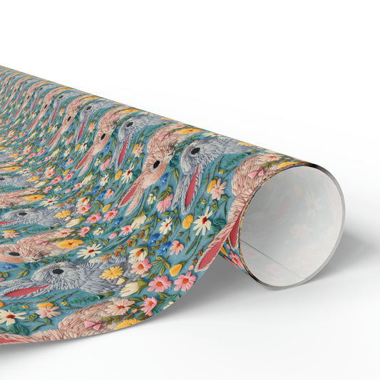 Bunny Embroidery Wrapping Paper