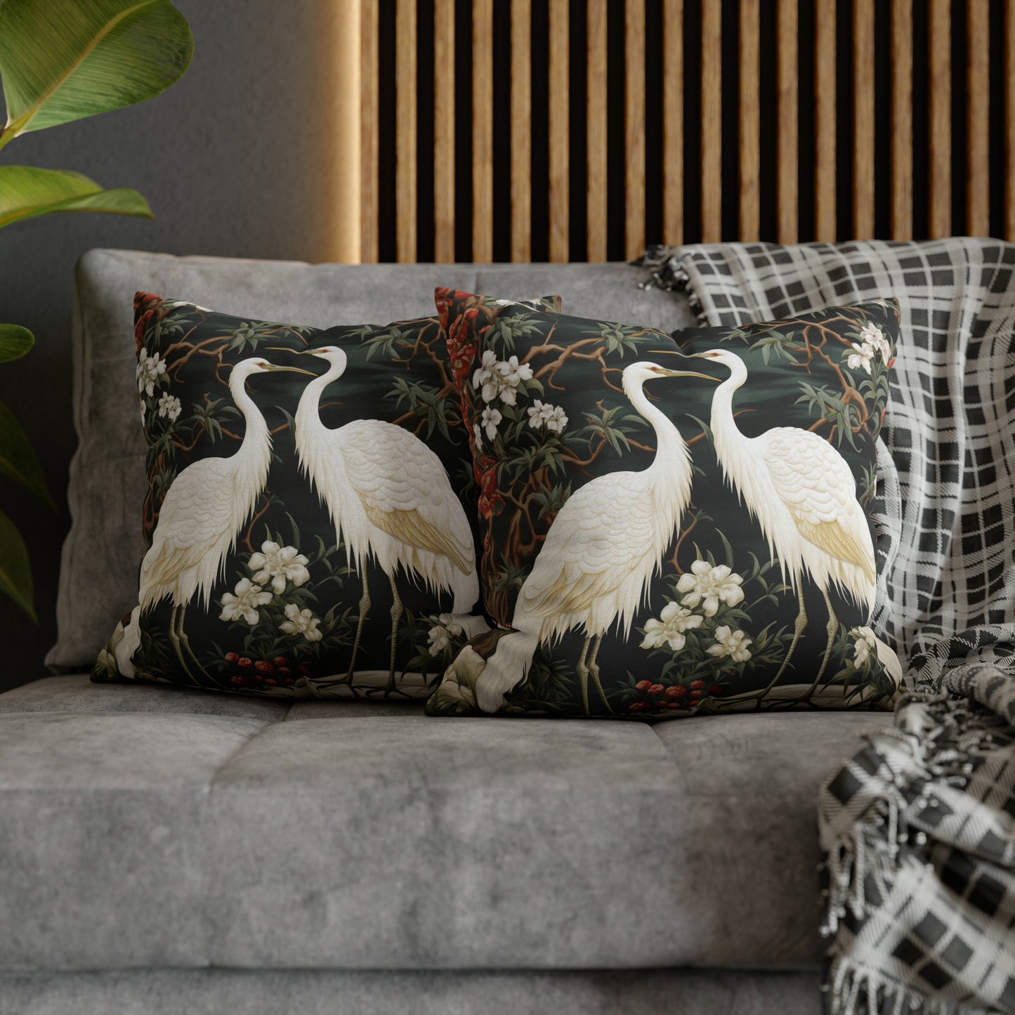 Crane Couple in Forest Digital Art Download