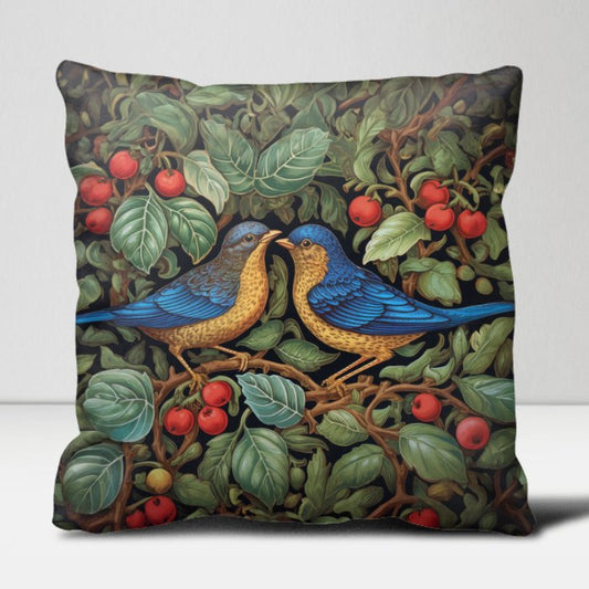 Blue Birds in Garden Digital Art Download