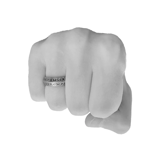 Minimalist Viking Runes Ring